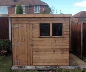 8'x8' Pent Shed